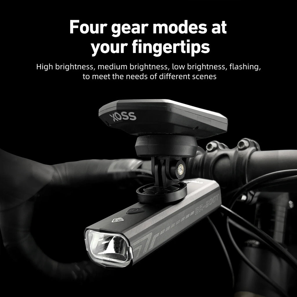 NNEOBA 500 Lumen USB-C Rechargeable Bike Light Black