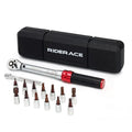 NNEOBA 15-Piece Bicycle Torque Wrench Set Pro Repair Kit Red