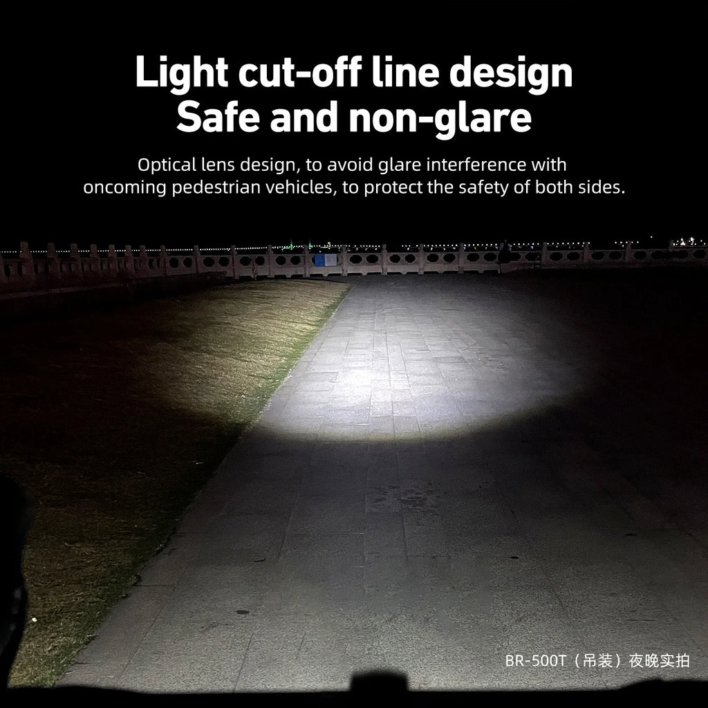 NNEOBA 500 Lumen USB-C Rechargeable Bike Light Black